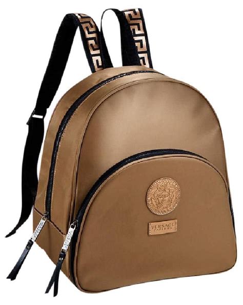 versace backpack gold|versace gold chain bag.